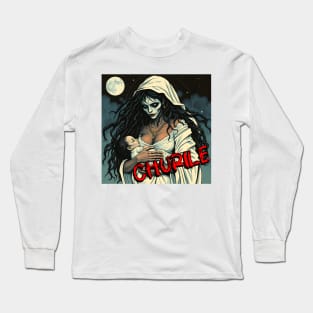 CHURILE – FULL COLOUR – FETERS AND LIMERS – CARIBBEAN FOLKLORE EVENT DJ GEAR Long Sleeve T-Shirt